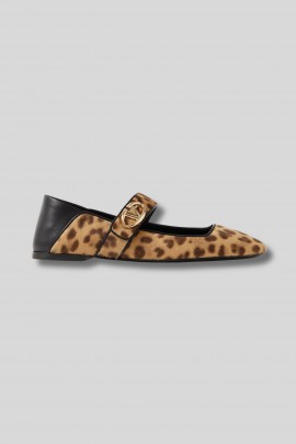 Marie-Jane leopard ballet flats