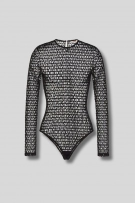 Black Toile Iconographe tulle bodysuit