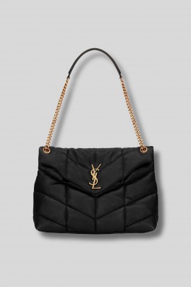 Loulou Puffer Medium bag in black