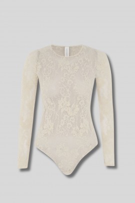 Cream lace bodysuit