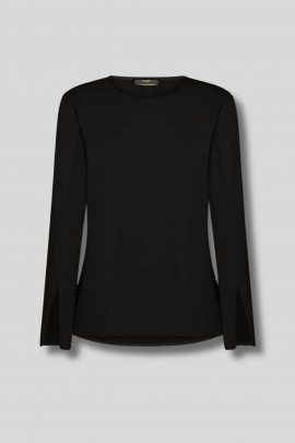 T-shirt en soie noir