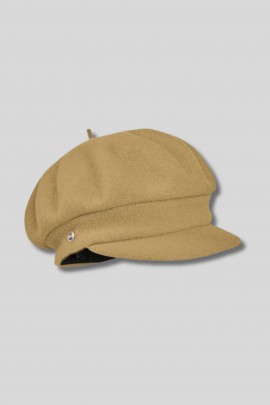 Orsa cap in "Sable" beige wool
