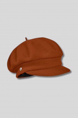 Casquette en laine rouille Intense Rust