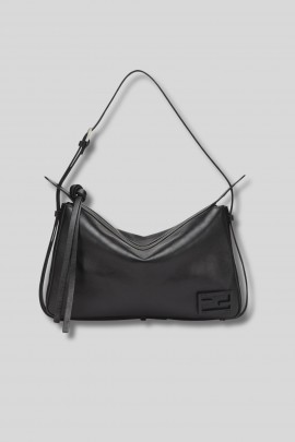 Medium-sized Simply bag in black leather