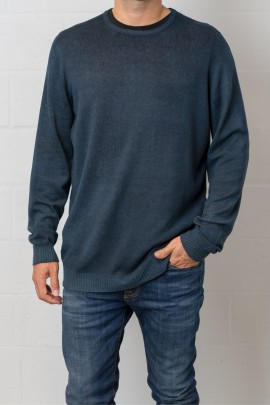 fine-knit sweater in "Fiume" blue