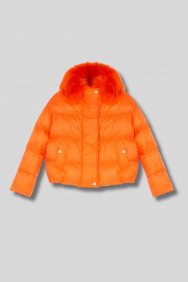Doudoune nylon orange