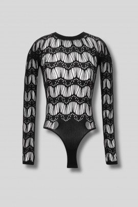 Body en jersey noir