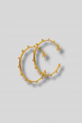 Dots hoop earrings
