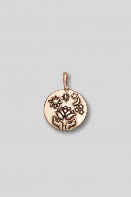 Pendentif charm Life bronze