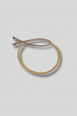 Bracelet with golden beads