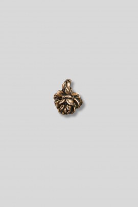Peony bronze charm