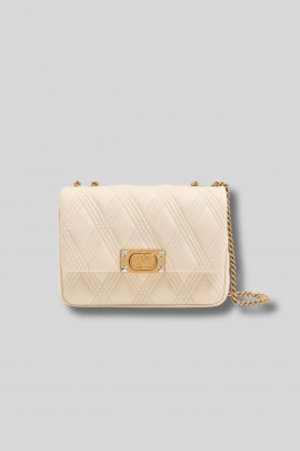 Quiltie 67 medium bag in nappa leather with chain