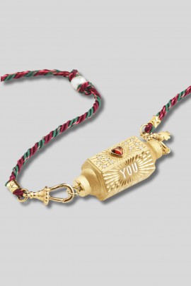 Locket Love You or jaune 14K