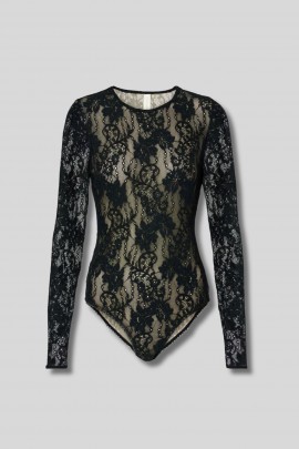 Black lace bodysuit