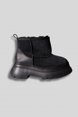 Boots fourrées noires