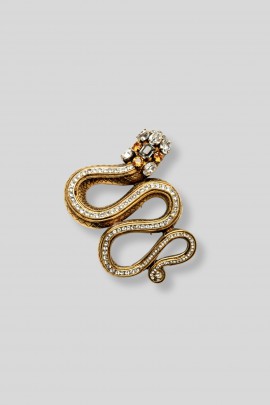 Broche serpent swarovski