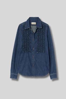 Lexa blue jeans shirt