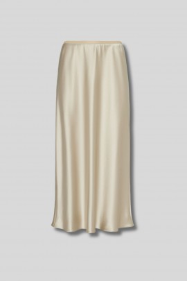 Ecru silk skirt