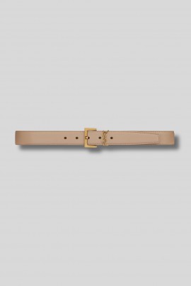 Cassandre belt in dark beige leather