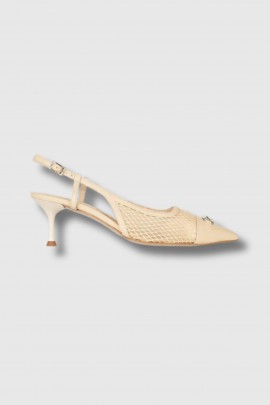 Slingback pumps Delilah 01 Nude Mesh