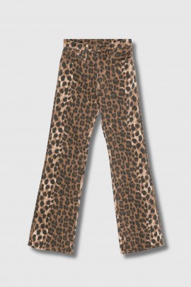 Jane stoned washed leopard print jeans