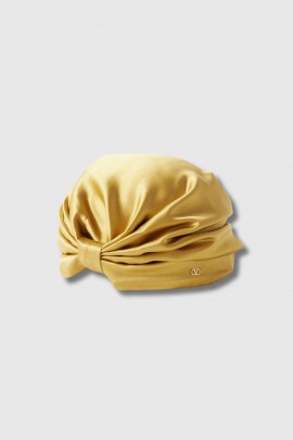 Golden silk turban