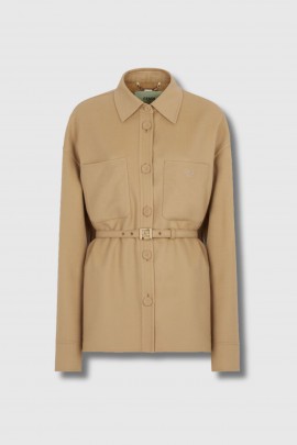 Go-to Jacket in beige wool