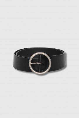 Ceinture Avery en cuir noir