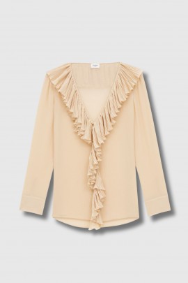 Blouse en mousseline crépon de soie
