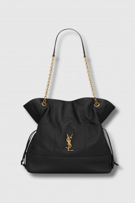 Jamie Shopping bag in black leather