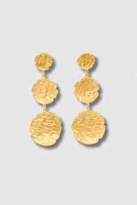 Boucles d'oreilles Swan longues or