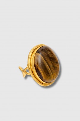 Bague Macaron Tiger Eye