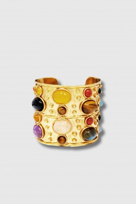 Byzance gold labradorite cuff