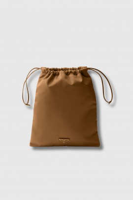 Pochette Wish en nylon camel Brandy