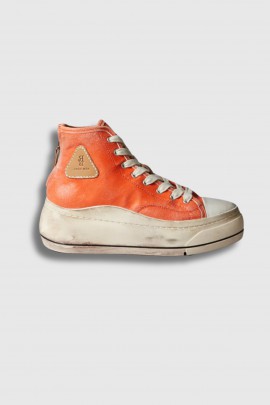 Orange and blue Kurt High Top trainers