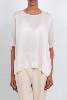 Zero beige silk top