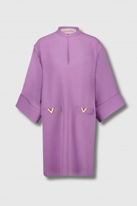 Tunic top with tunic collar