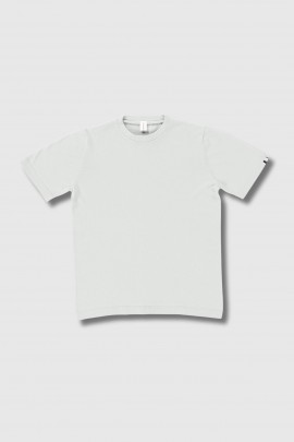 T-shirt n°394 James Chalk in white cotton and cashmere