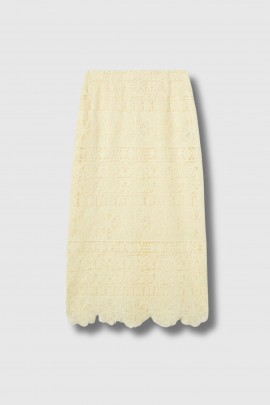 Jupe crayon Lacey macramé 