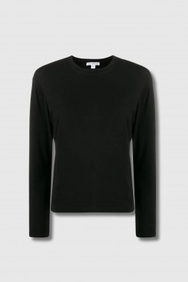 Black long-sleeved T-shirt