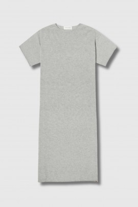 Robe t-shirt Kris Short Grey en cachemire gris 