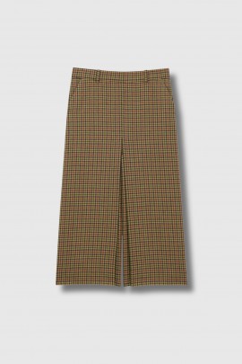 Jupe culotte en laine à carreaux