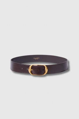 Brown leather belt