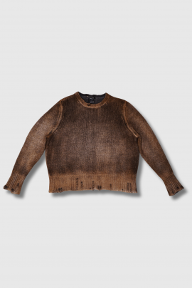 Pull iconique gross maille camel