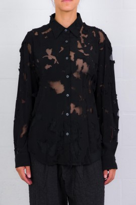 Chemise en chiffon dévoré