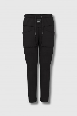 Black fleece trousers