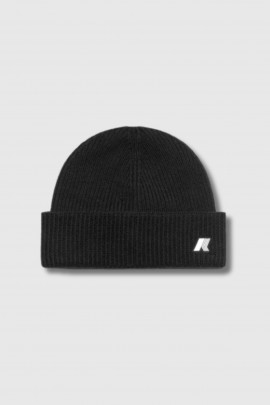 Brice Cardigan Stich Wool Hat, black