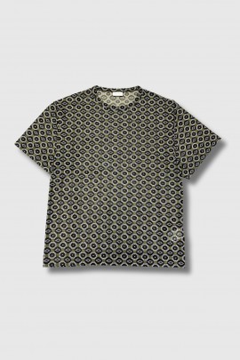 Top transparent imprimé vert