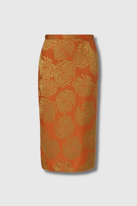 Jupe DYE jacquard orange
