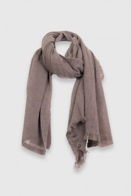 710 taupe marl cashmere scarf